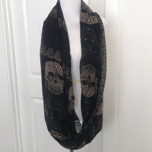 Sugar skull infinity scarf
